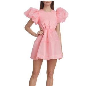 Aje Simplicity Puff-Sleeve Minidress AU 8 US 4